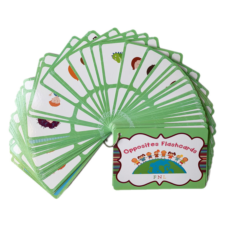 Kids Education Card - De 100 Groepen Tegenstellingen Flashcards Engelse