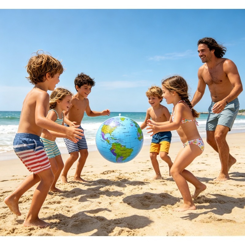 Educational Globe For Kids - 16 inch (30cm) opblaasbare globe strandbal