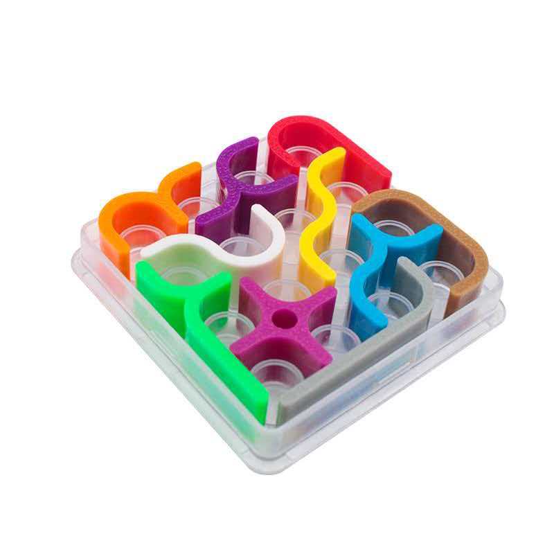 Kids Education Fun - Creatieve gekke bochtenpuzzel Geometrische lijnmatrix IQ-uitdagingen