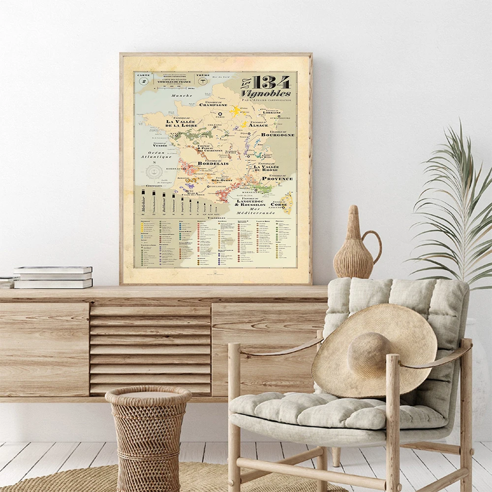 School Kids Education Quotes - Retro Kaart Europa Stad Wijnstokken Kaart