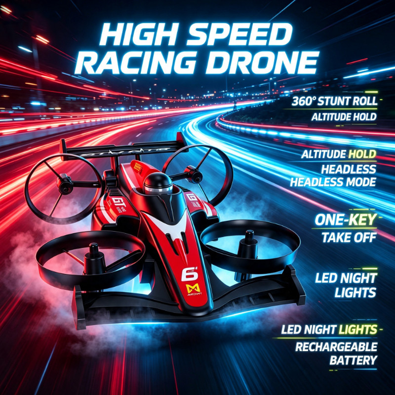 Kids Education Help - 2026 YL61 Raceauto Land-Lucht Dubbel Gebruiksmodel
