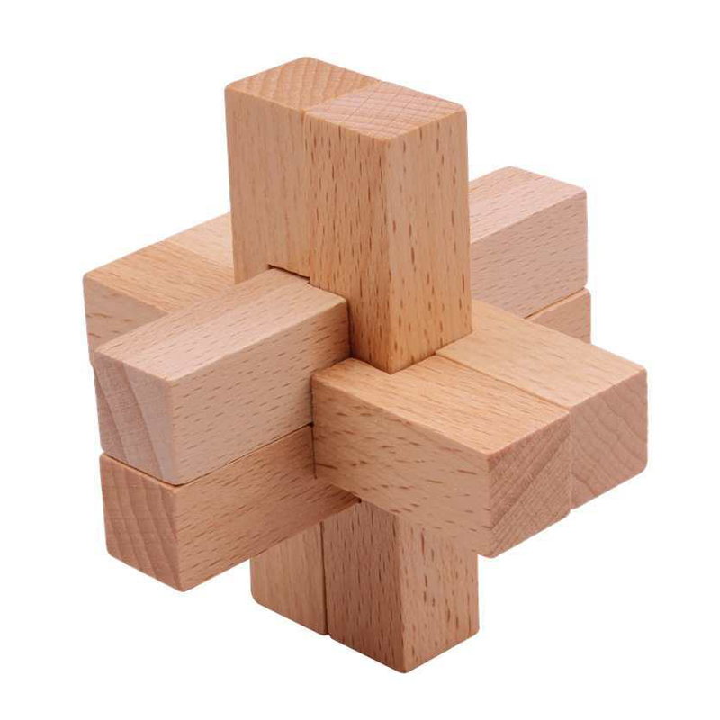 Kids Education Fun - Houten Luban-puzzel voor volwassenen Kinderen Ontgrendelen