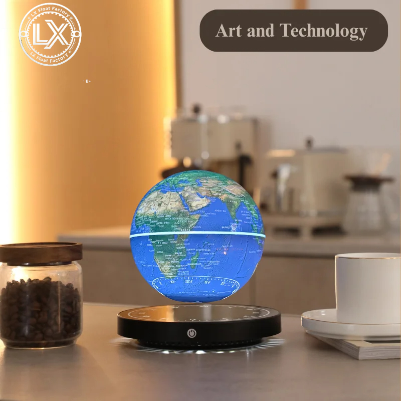 Educational Globe For Kids - Magnetisch zwevende globe met LED-verlichting, wereldkaart