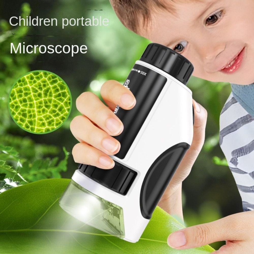 Education Kids Definition - Handheld kindermicroscoop LED-lichtbron Zoom 50x-300x Educatieve