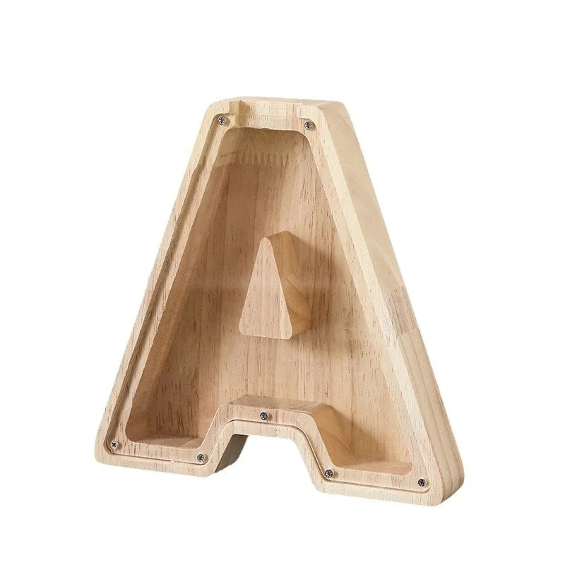 Kids Education Savings - Houten spaarpot met 26 letters van