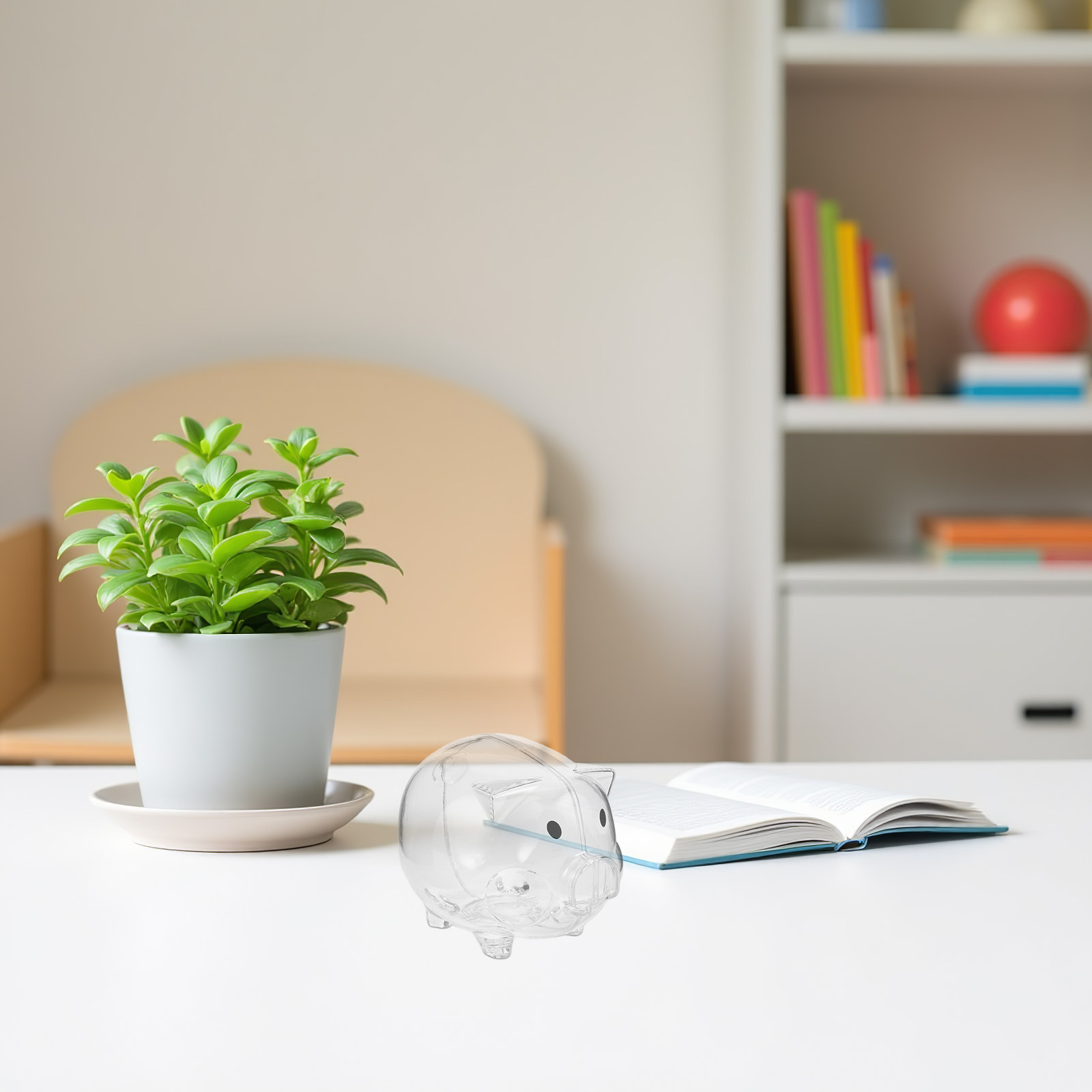 2 stuks transparante varkensge - Kids Education Savings recensie en prijs