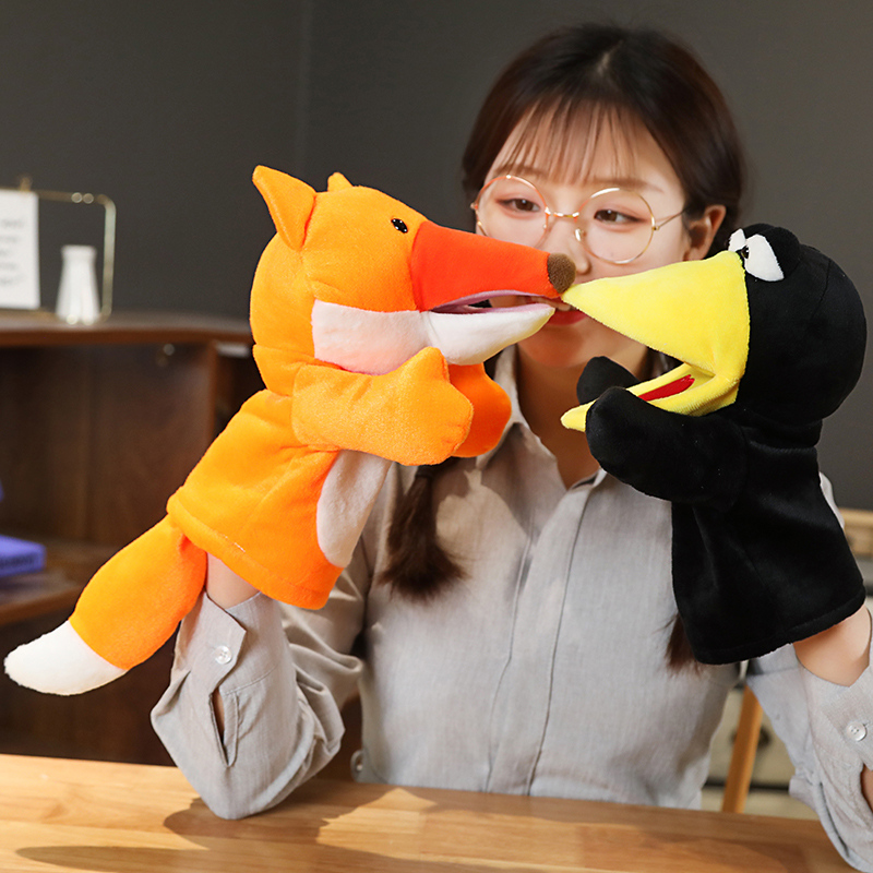 25 cm Fox Crow Baby Handpop Kn - Kids Education Story recensie en prijs