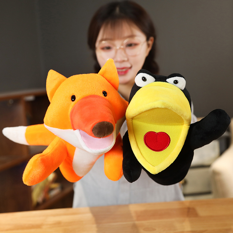25 cm Fox Crow Baby Handpop Kn - Kids Education Story recensie en prijs