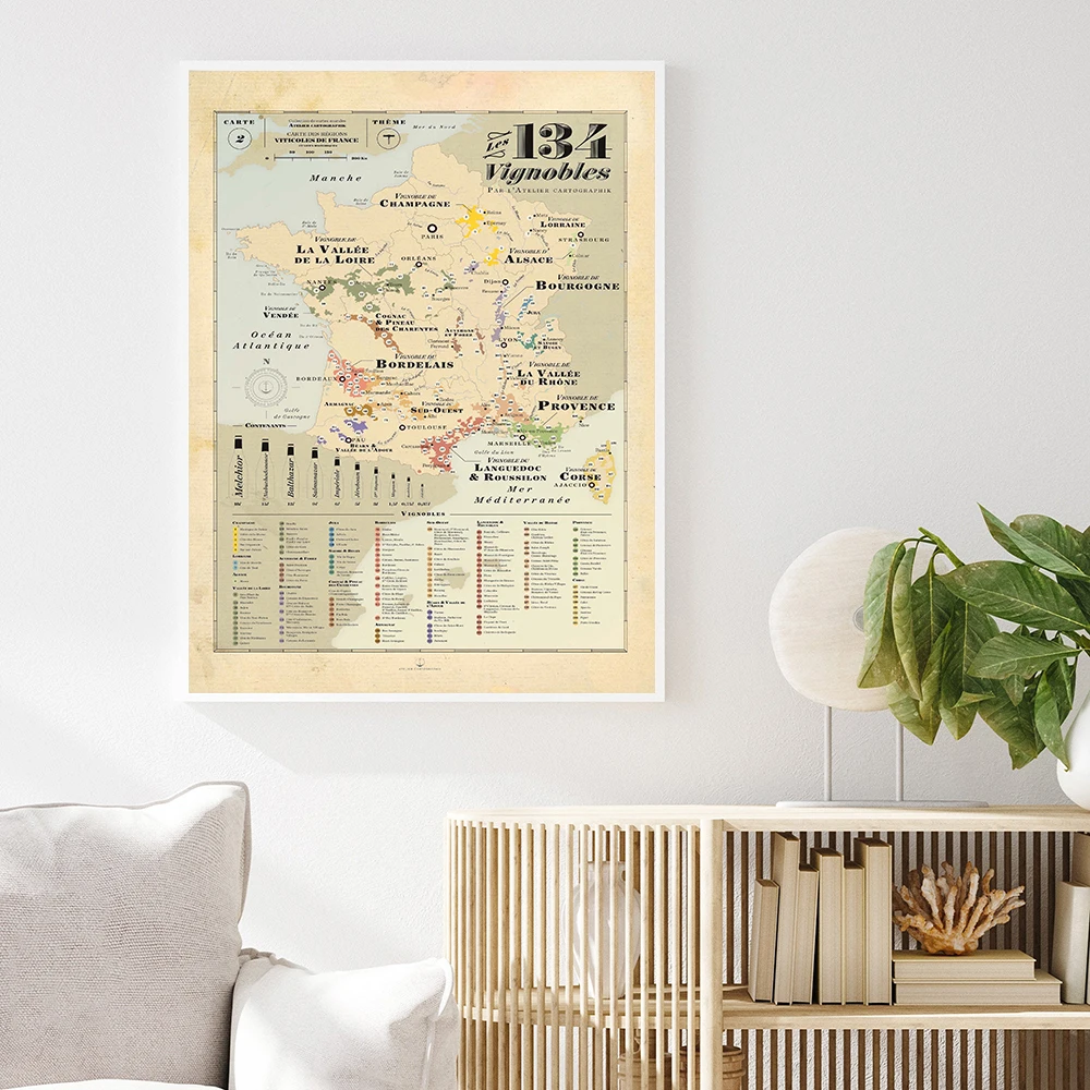 Retro Kaart Europa Stad Wijnst - School Kids Education Quotes recensie en prijs