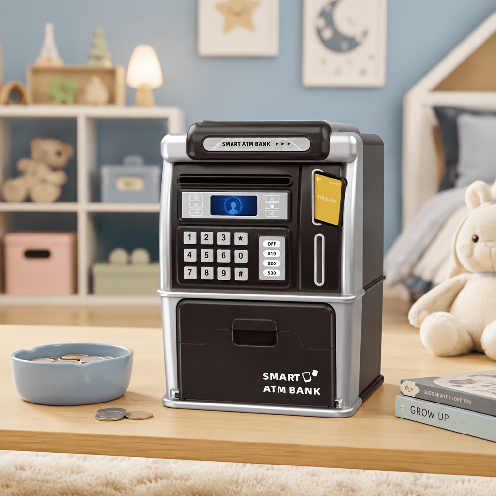 Slimme ATM spaarpot, automatis - Kids Education Savings recensie en prijs