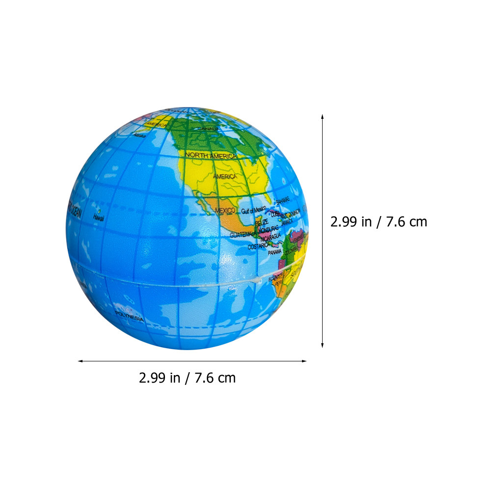 6 stuks stressballen voor kind - Educational Globe For Kids recensie en prijs