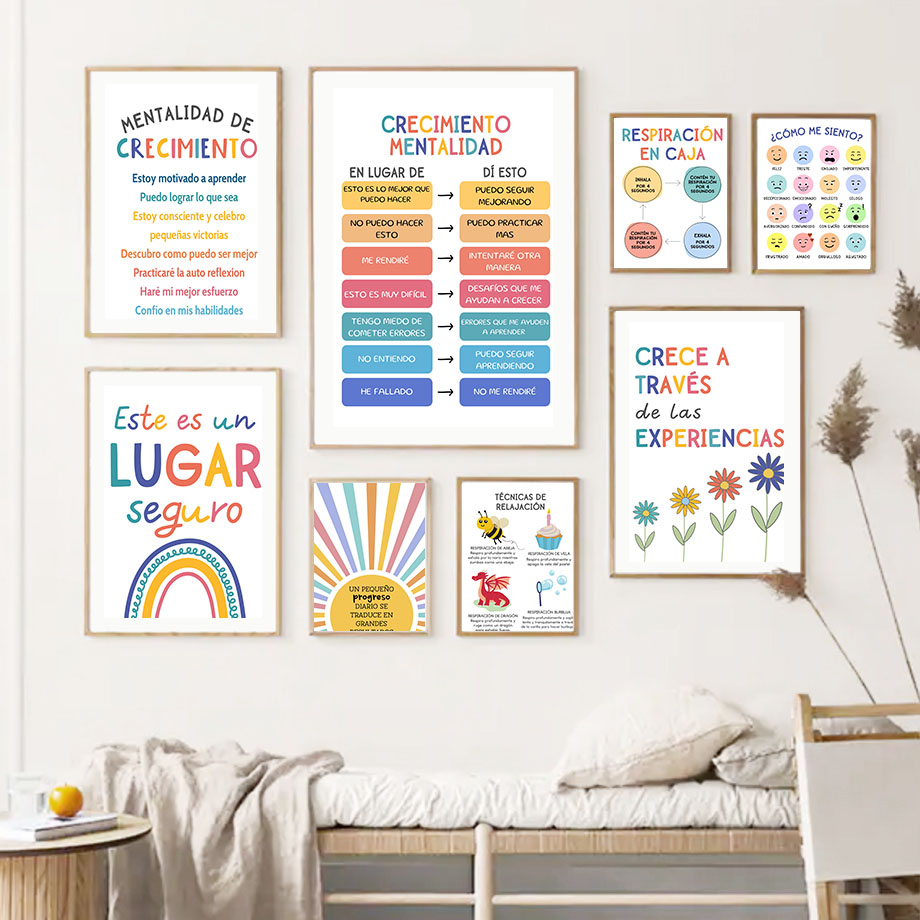 Spaanse Onderwijs Motto Regenb - Kids Education Room recensie en prijs