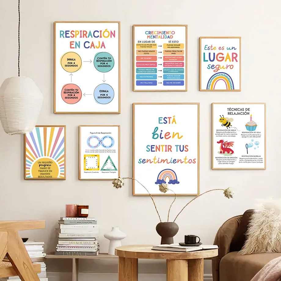 Spaanse Onderwijs Motto Regenb - Kids Education Room recensie en prijs