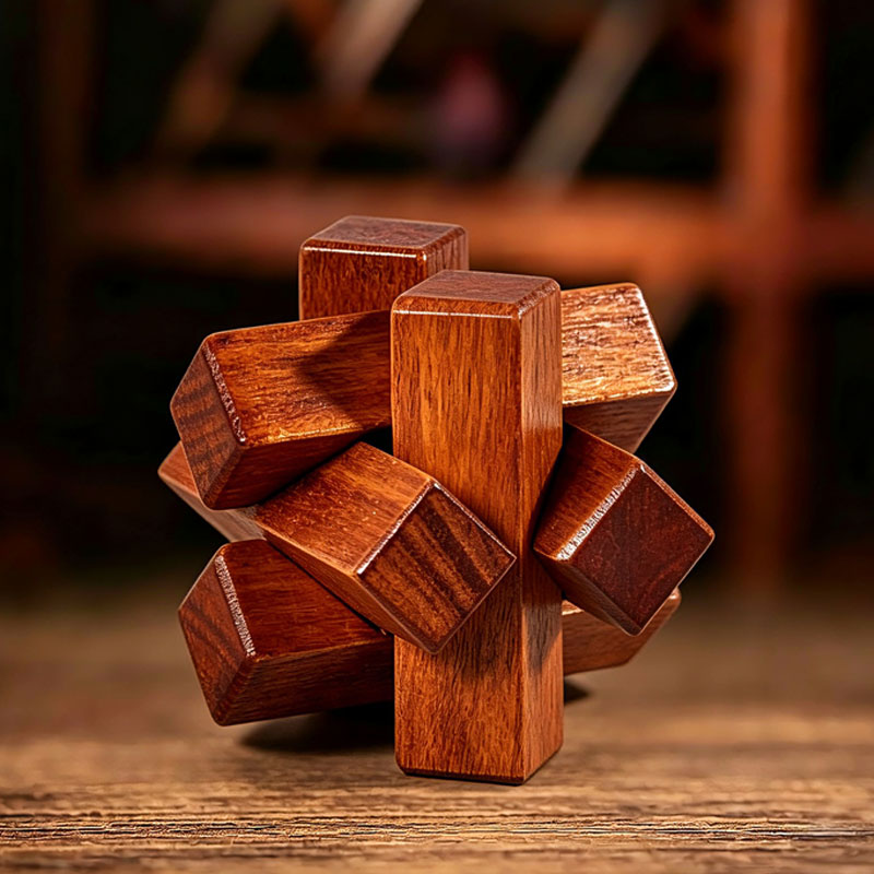 Houten knooppuzzel IQ Logic Tr - Kids Education Fun recensie en prijs
