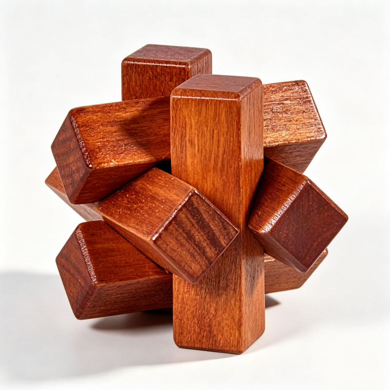 Houten knooppuzzel IQ Logic Tr - Kids Education Fun recensie en prijs
