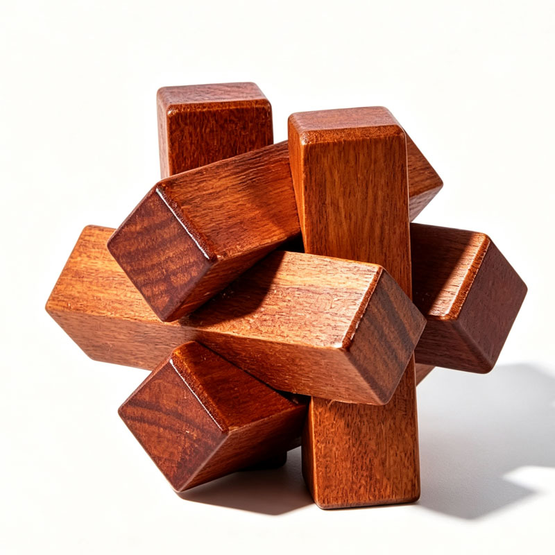 Houten knooppuzzel IQ Logic Tr - Kids Education Fun recensie en prijs