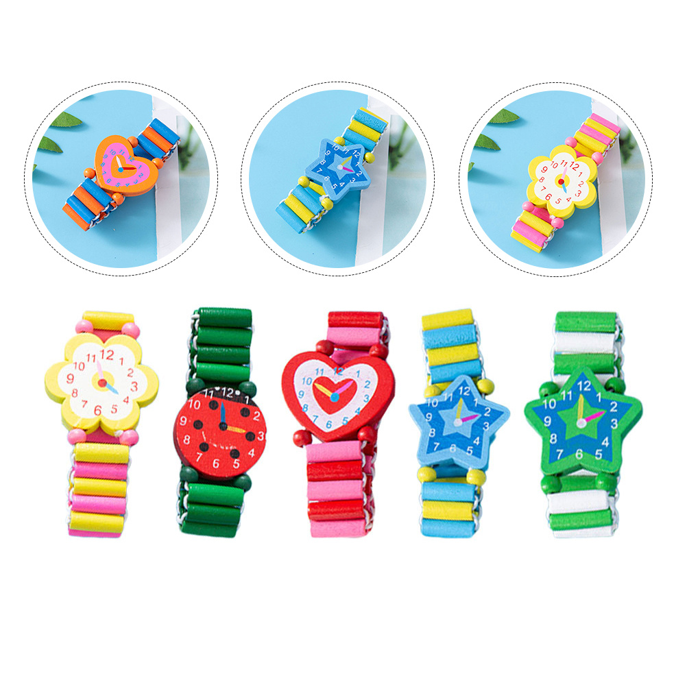 5 stks kinderen kleurrijke arm - Kids Educational Watch recensie en prijs