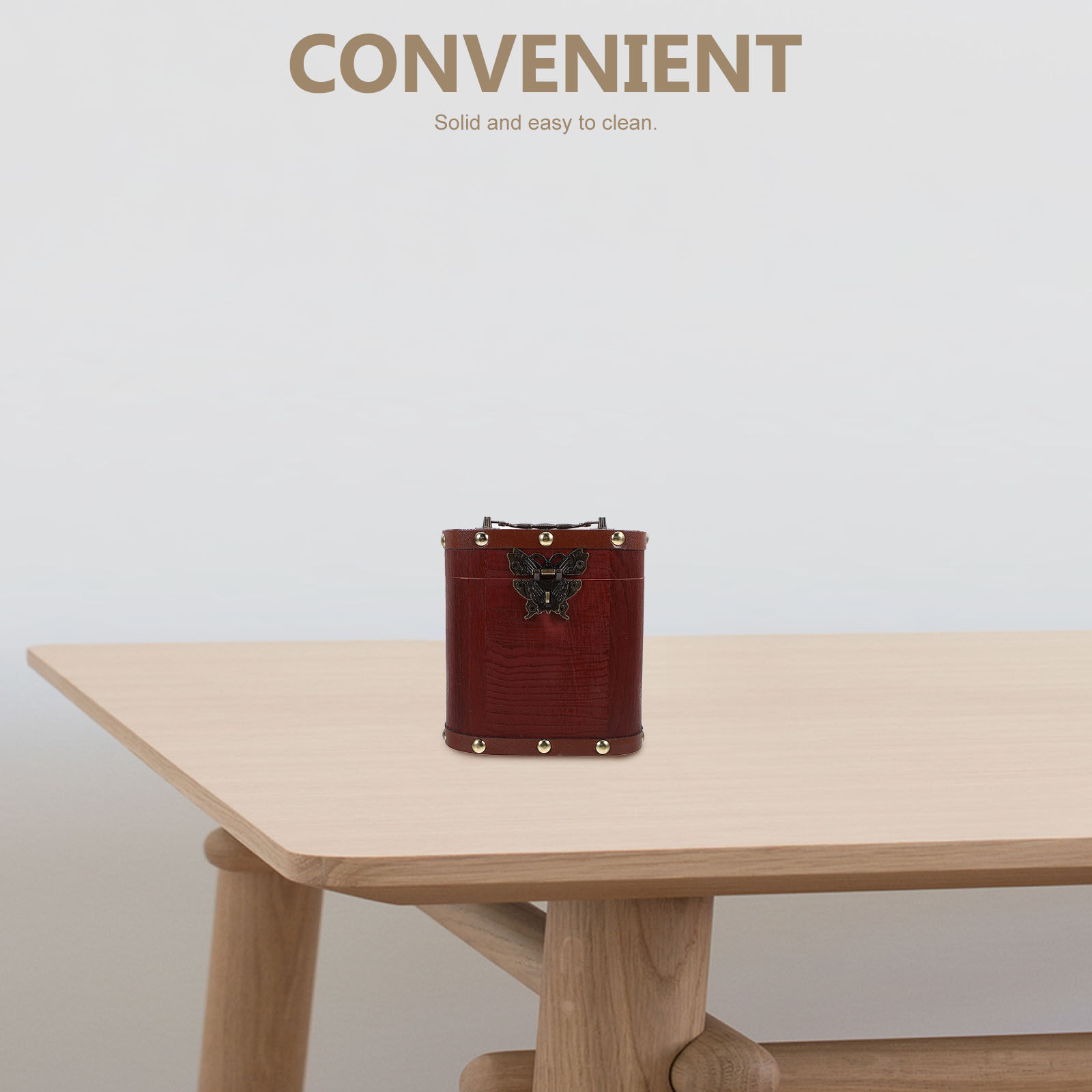 Vintage houten schatkist spaar - Kids Education Savings recensie en prijs