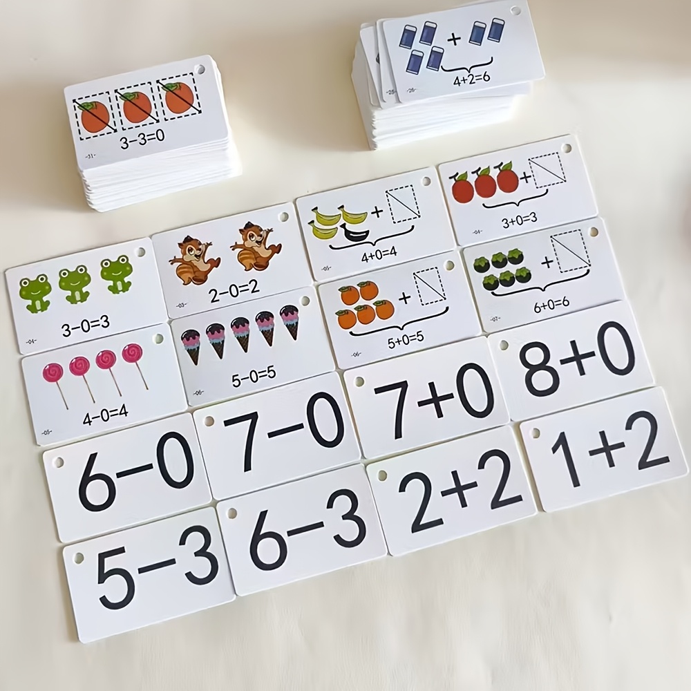 132 kaarten met optel- en aftr - Kids Education Card recensie en prijs