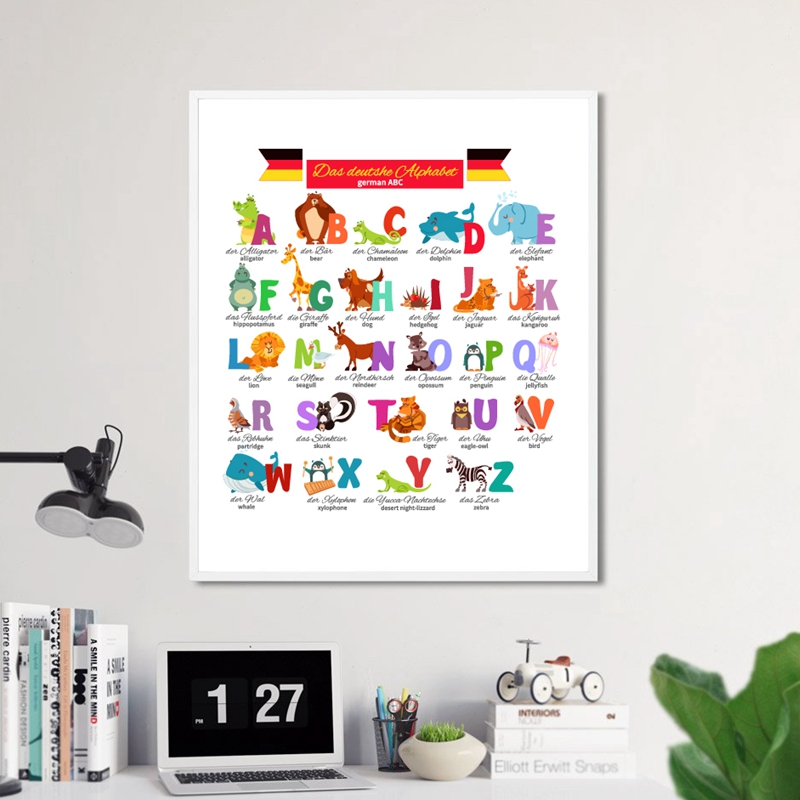 Duits alfabet met dieren kinde - Kids Education Nursery recensie en prijs