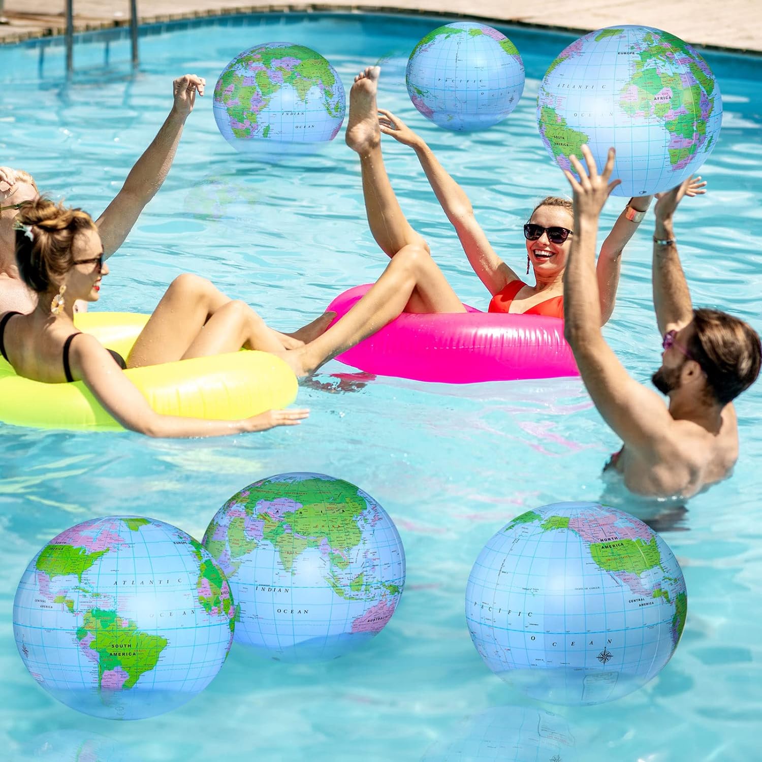 1/2/4 STUKS Opblaasbare Globe  - Educational Globe For Kids recensie en prijs
