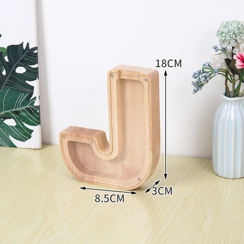 Houten Alfabet Spaarpot voor K - Kids Education Savings recensie en prijs