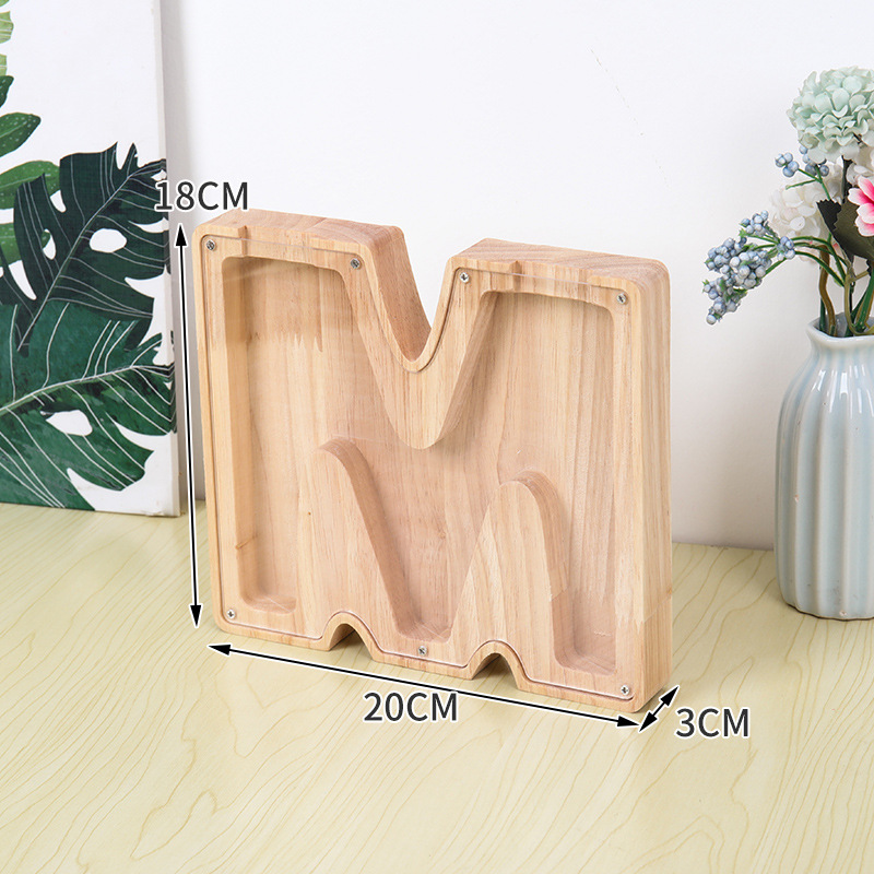 Houten Alfabet Spaarpot voor K - Kids Education Savings recensie en prijs