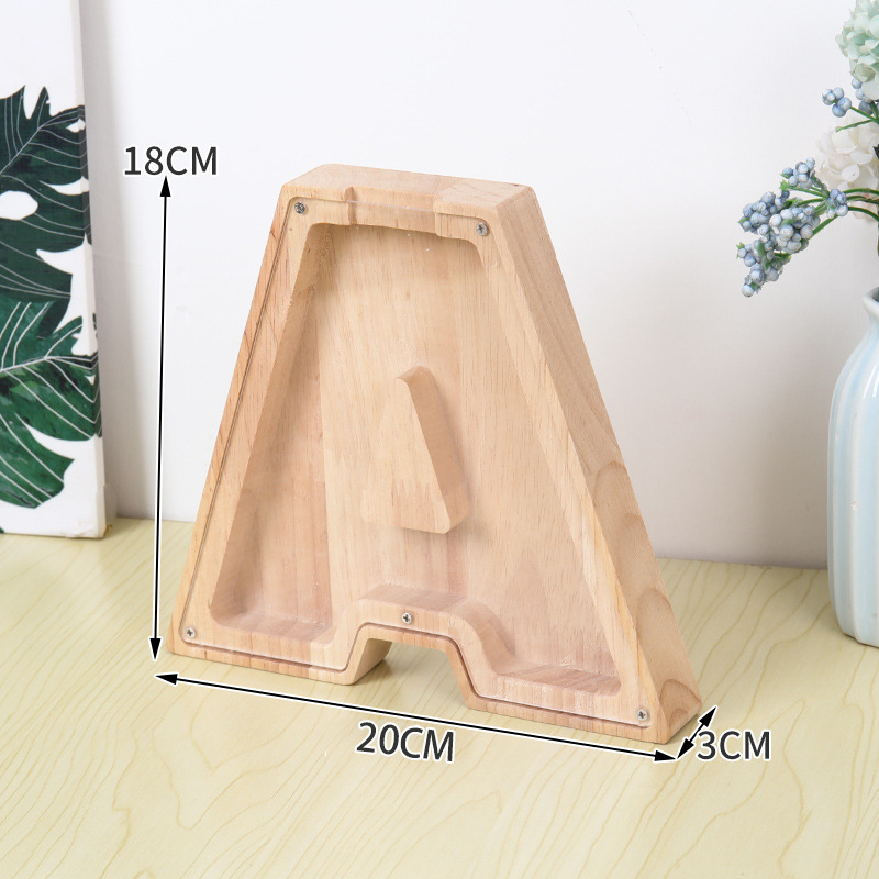 Houten Alfabet Spaarpot voor K - Kids Education Savings recensie en prijs