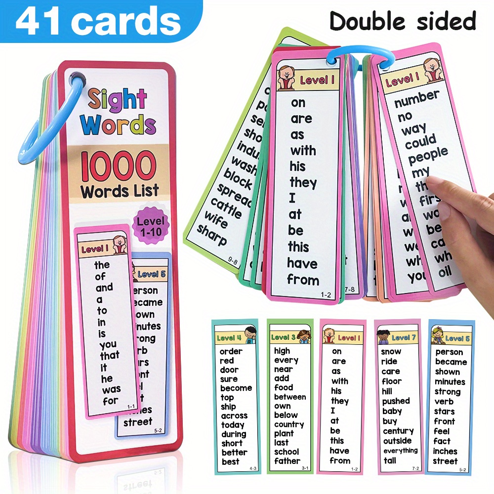 1000 zichtwoorden Flash-kaarte - Kids Education Card recensie en prijs