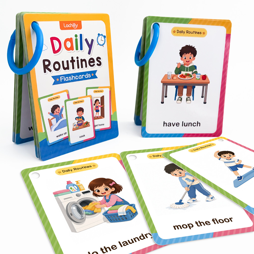 38 Woorden Dagelijkse routine- - Kids Education Card recensie en prijs