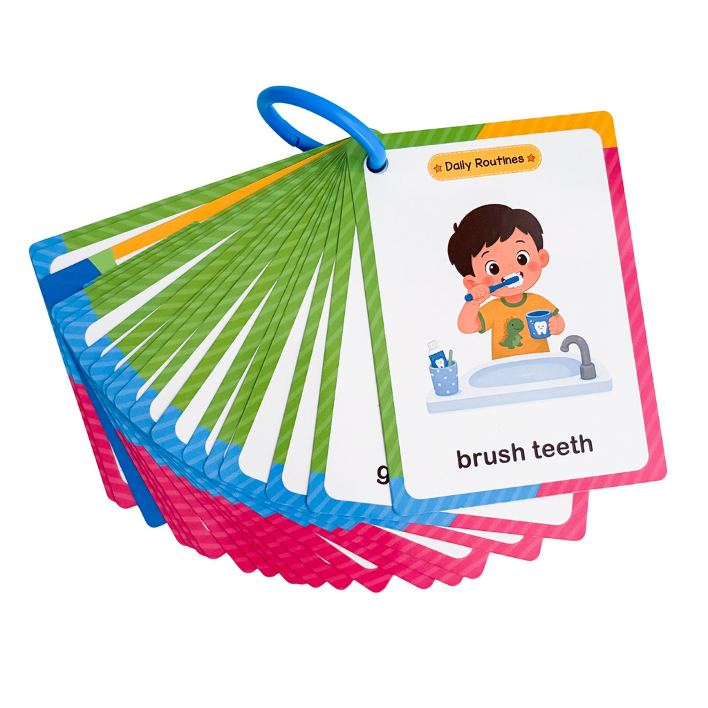 38 Woorden Dagelijkse routine- - Kids Education Card recensie en prijs