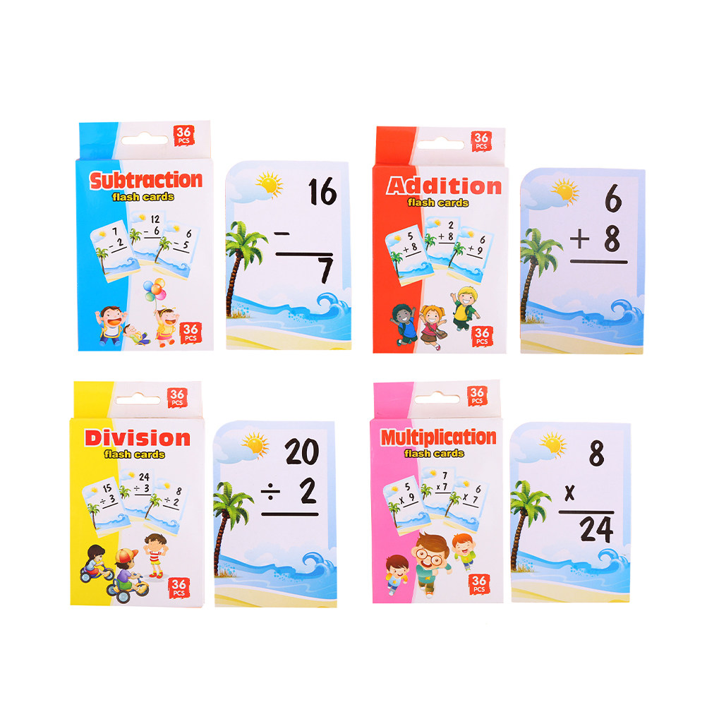 4 dozen wiskunde-studiekaarten - Kids Education Card recensie en prijs