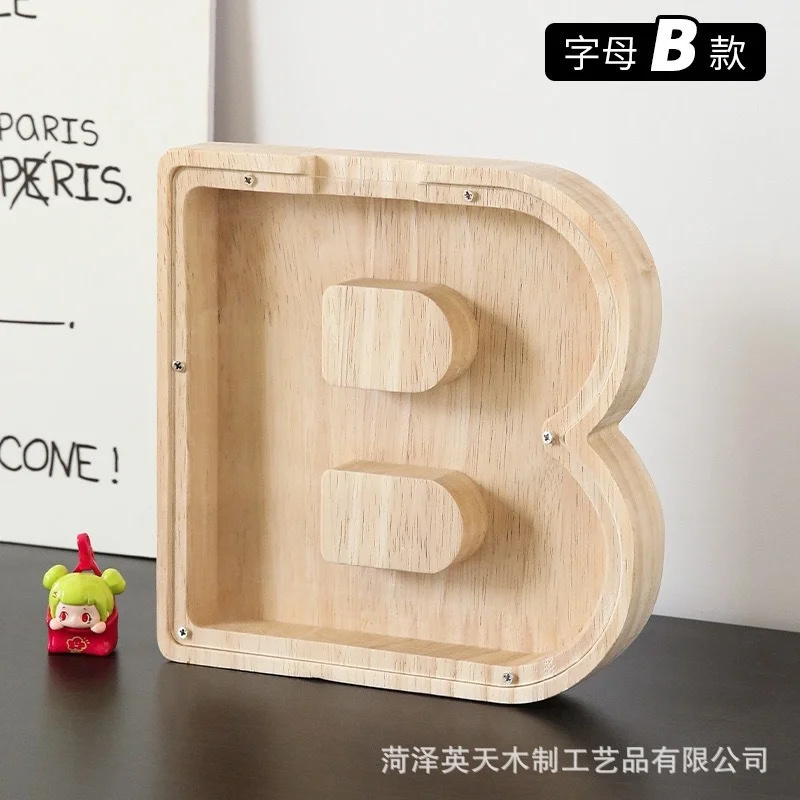 Houten spaarpot met 26 letters - Kids Education Savings recensie en prijs