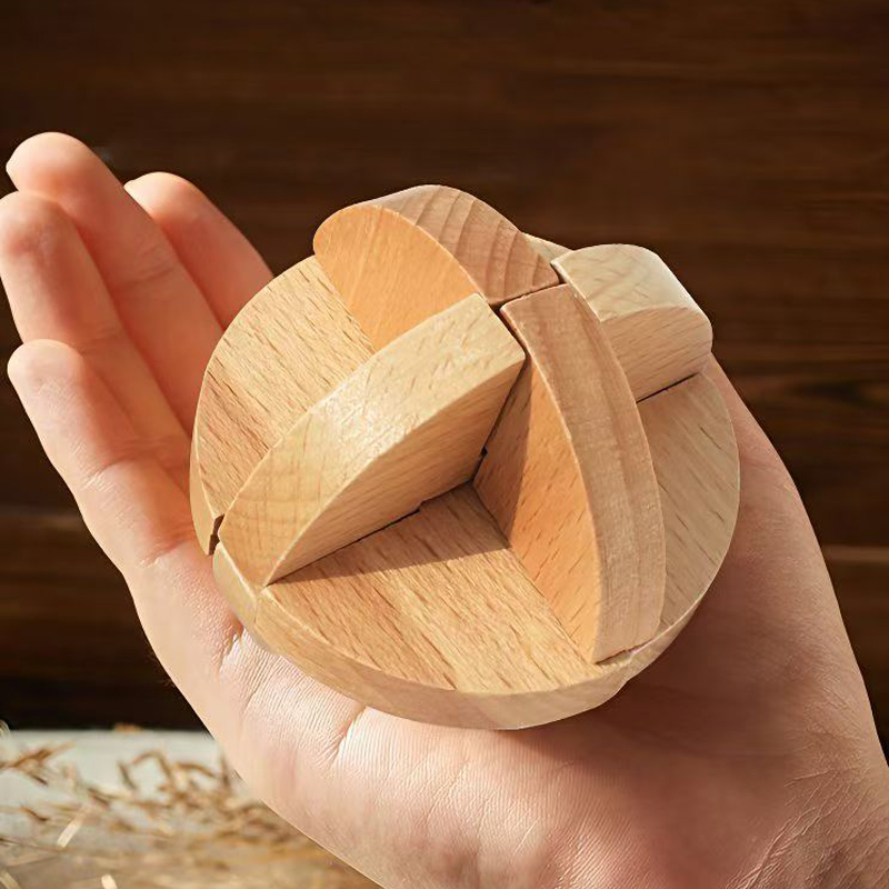 Klassieke Lu Ban-bal Houten Br - Kids Education Fun recensie en prijs
